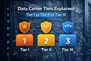 Data center tier levels explained with server infrastructure